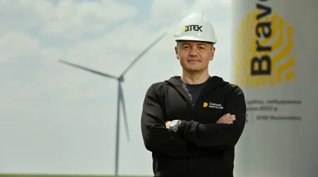 Image library / DTEK CEO Maxim Timchenko, wind power plant (WPP)