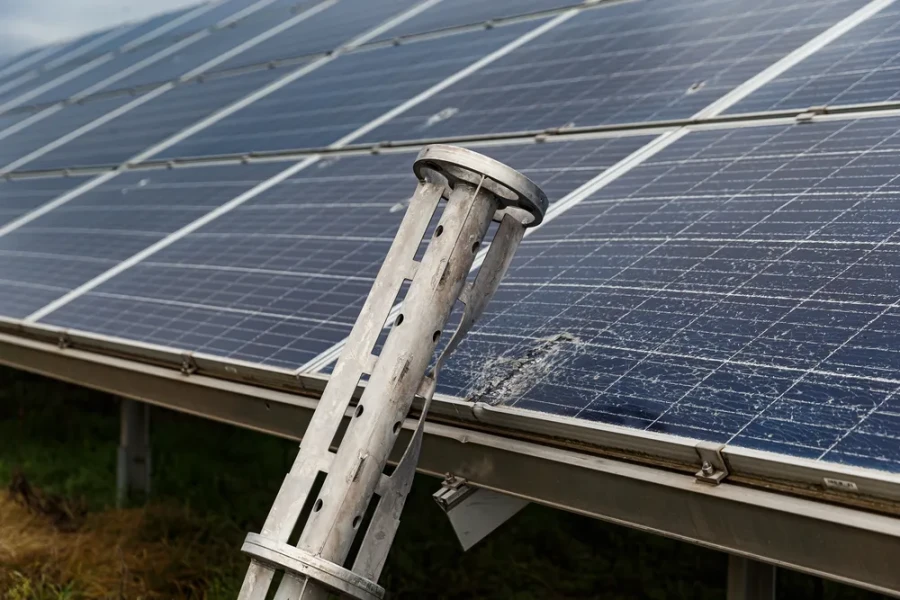 Tryfonivska SPP, solar panels, restoring