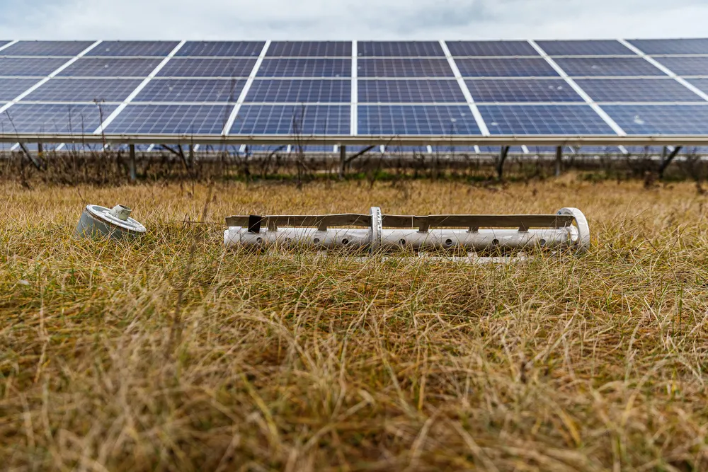 Tryfonivska SPP, solar panels, restoring