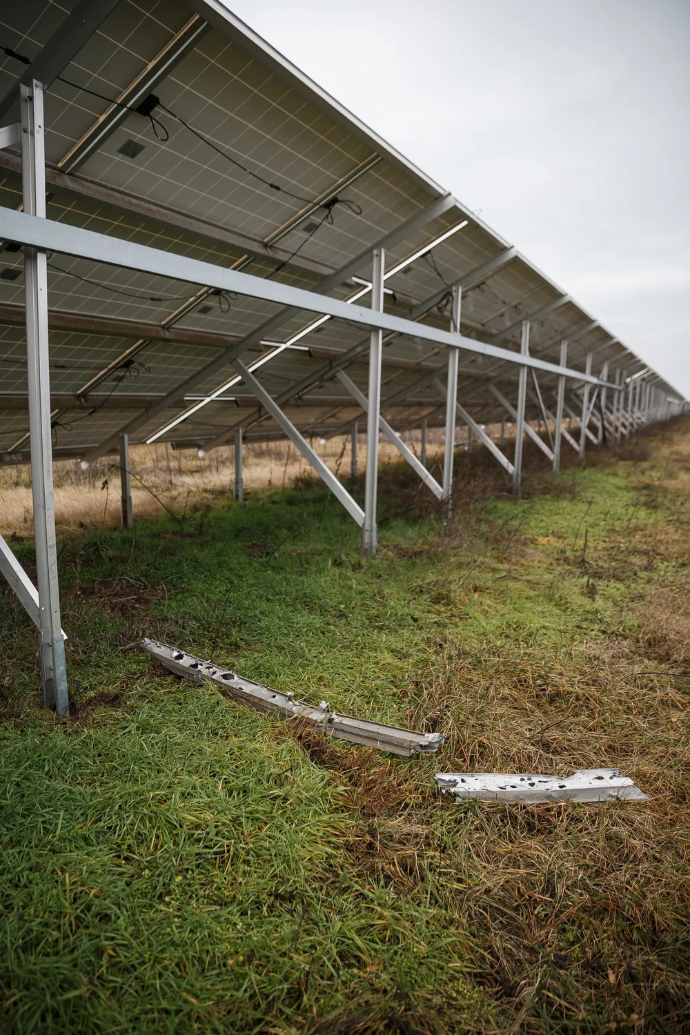 Tryfonivska SPP, solar panels, restoring