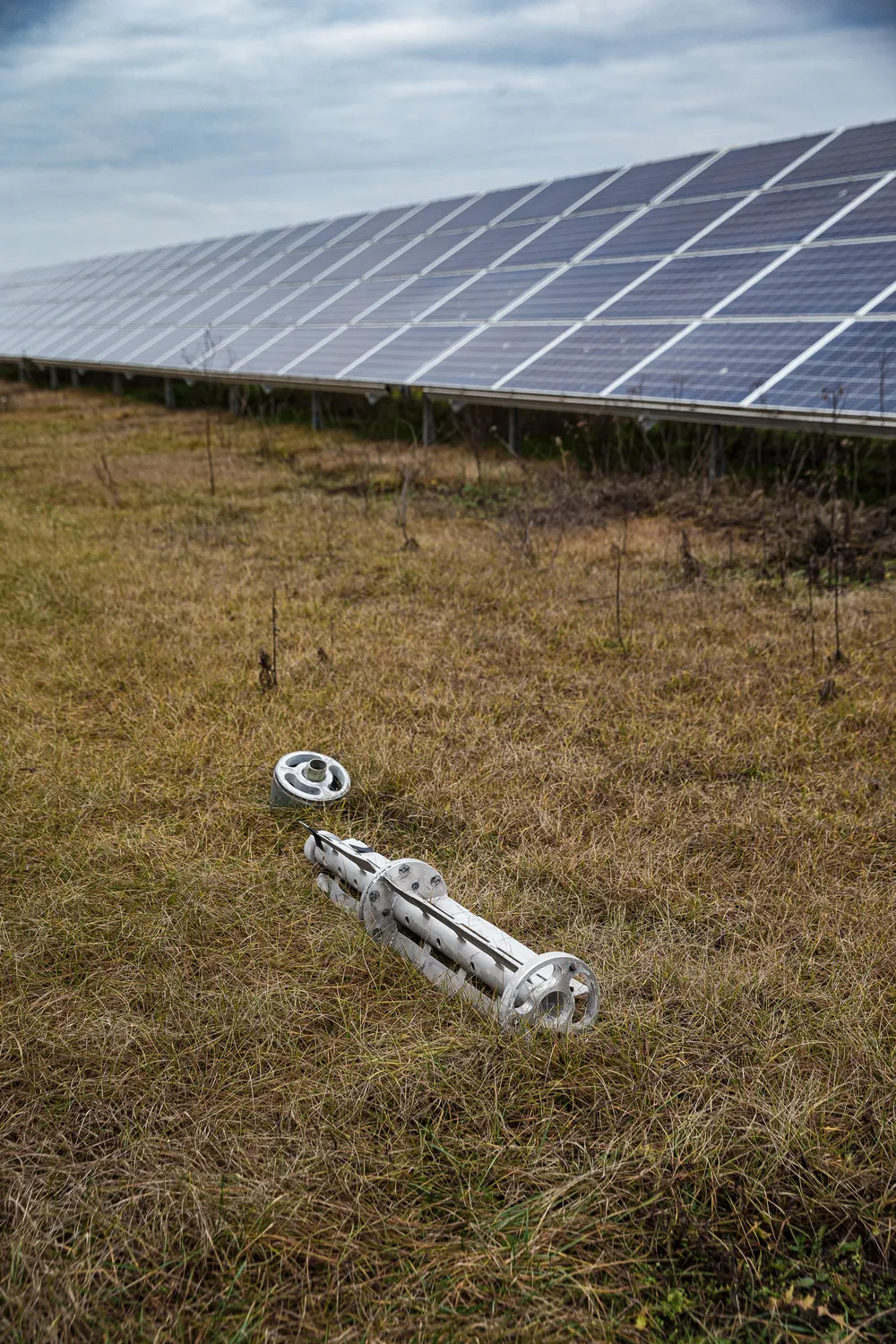 Tryfonivska SPP, solar panels, restoring