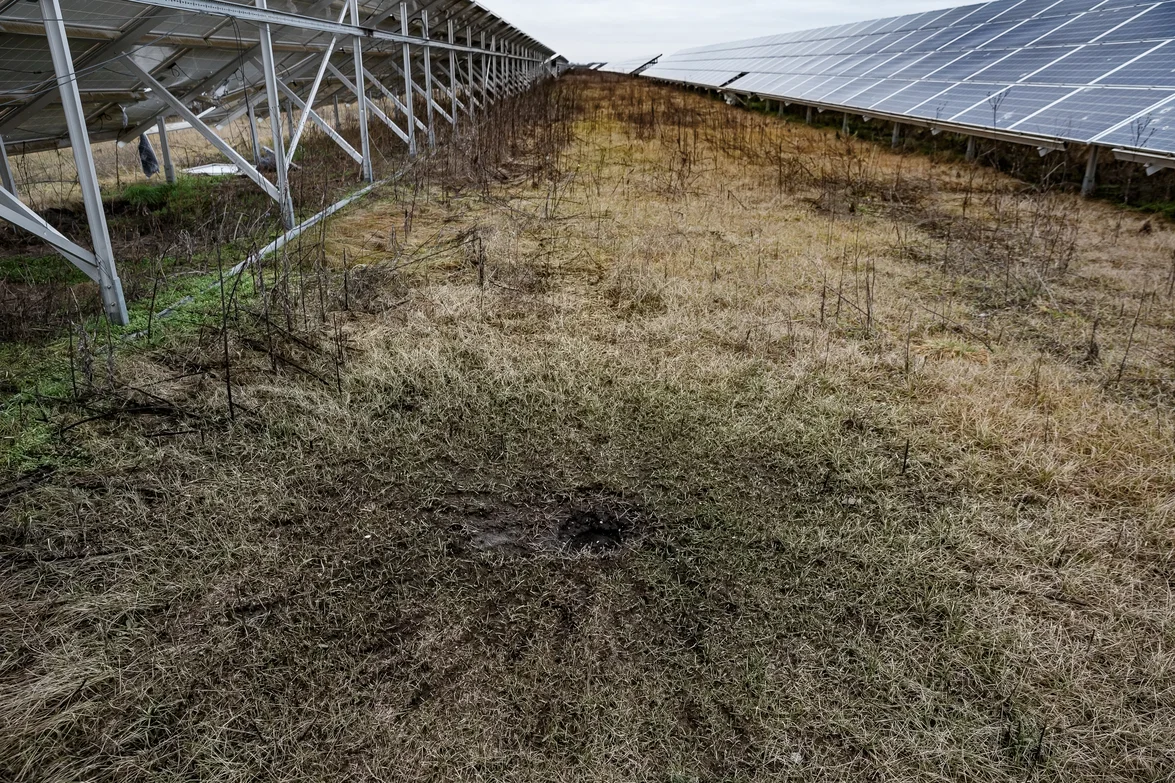 Tryfonivska SPP, solar panels, restoring