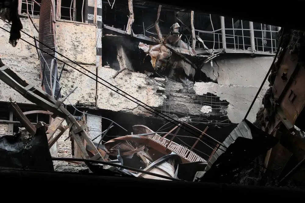 Image library / DTEK Energy, damaged TPP after a russian attack