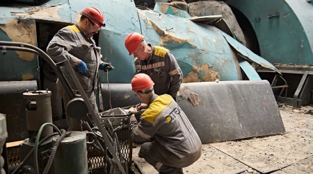 Image library / DTEK teams are working intensively to repair and restore power after another russian attack