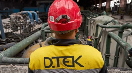 Image library / An employee of one of DTEK's thermal power plants that was damaged by a russian attack