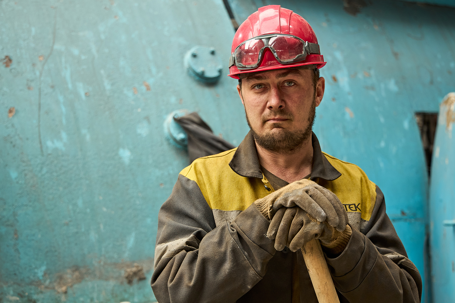 An employee of one of DTEK's thermal power plants that was damaged by a russian attack