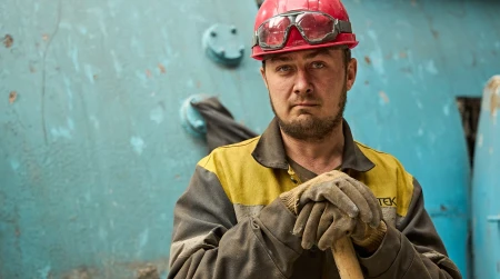 Image library / An employee of one of DTEK's thermal power plants that was damaged by a russian attack
