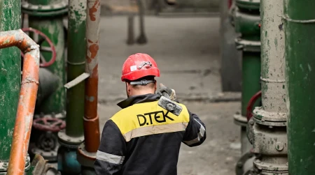 Image library / An employee of one of DTEK's thermal power plants that was damaged by a russian attack