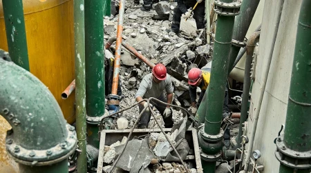Image library / DTEK teams are working intensively to repair and restore power after another russian attack