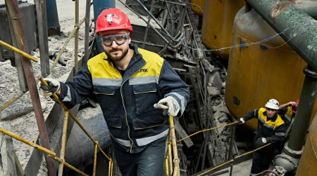 Image library / An employee of one of DTEK's thermal power plants that was damaged by a russian attack