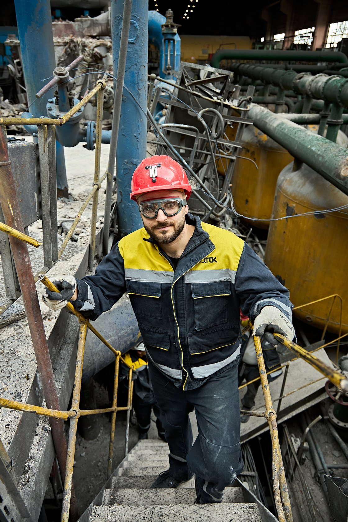 An employee of one of DTEK's thermal power plants that was damaged by a russian attack