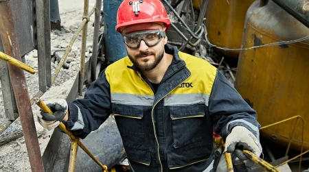 Image library / An employee of one of DTEK's thermal power plants that was damaged by a russian attack