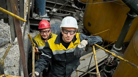 Image library / An employee of one of DTEK's thermal power plants that was damaged by a russian attack