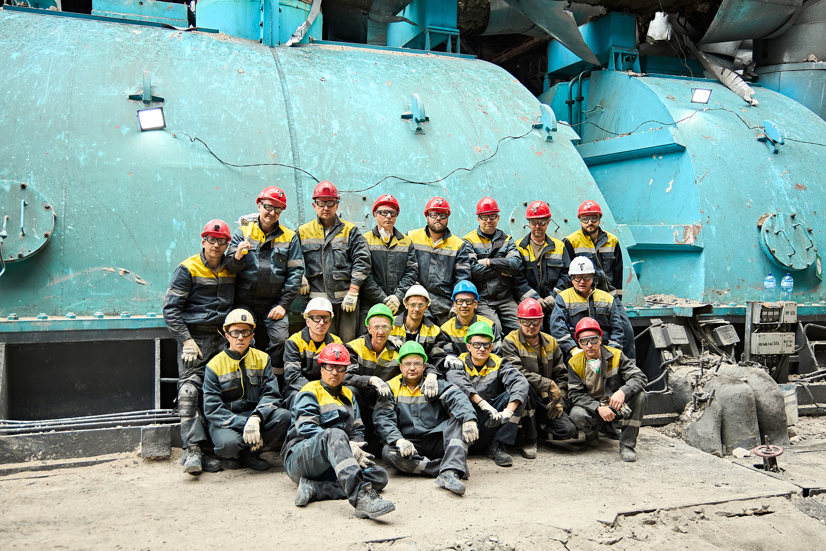 Power engineers at one of DTEK's thermal power plants working on the plant's operation