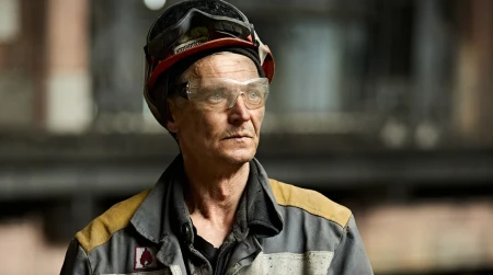 Image library / An employee of one of DTEK's thermal power plants that was damaged by a russian attack