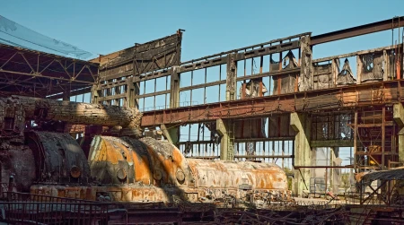 Фотогалерея / Пошкодження на одній з ТЕС ДТЕК після російського штурму, весна 2024 року. Точне місце та дата не розголошуються через обмеження безпеки