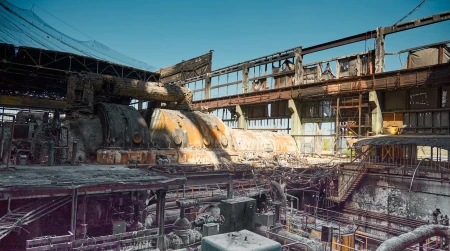 Фотогалерея / Пошкодження на одному з ТЕС ДТЕК після російського штурму, весна 2024 року. Точне місце та дані не розголошуються через обмеження безпеки