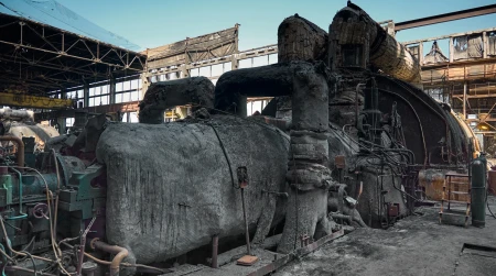 Фотогалерея / Пошкодження на одній з ТЕС ДТЕК після російського штурму, весна 2024 року. Точне місце та дата не розголошуються через обмеження безпеки