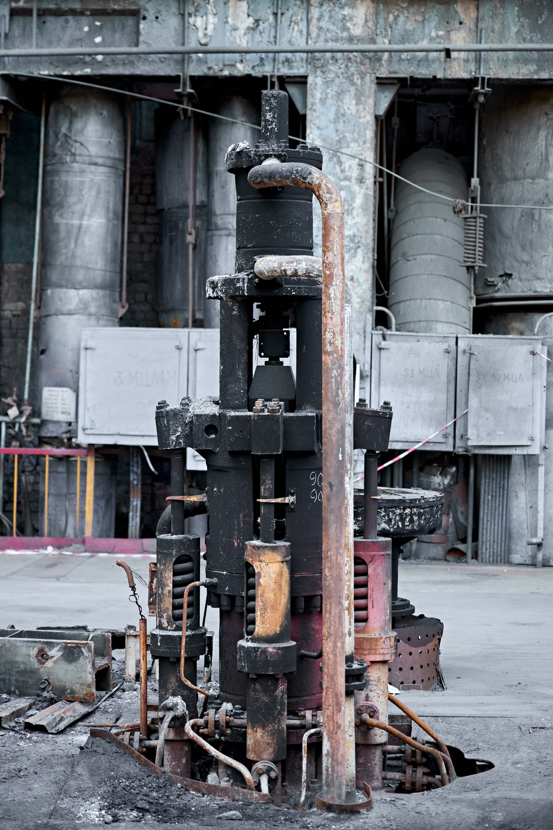 Damaged equipment at DTEK thermal power plant following russian attack, spring 2024