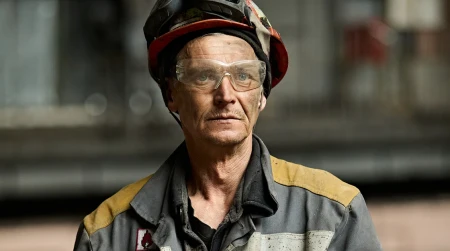 Image library / An employee of one of DTEK's thermal power plants that was damaged by a russian attack