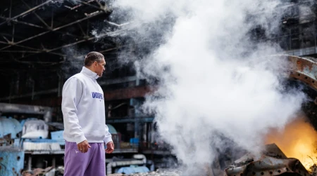 Image library / Usyk trains at a damaged DTEK power plant