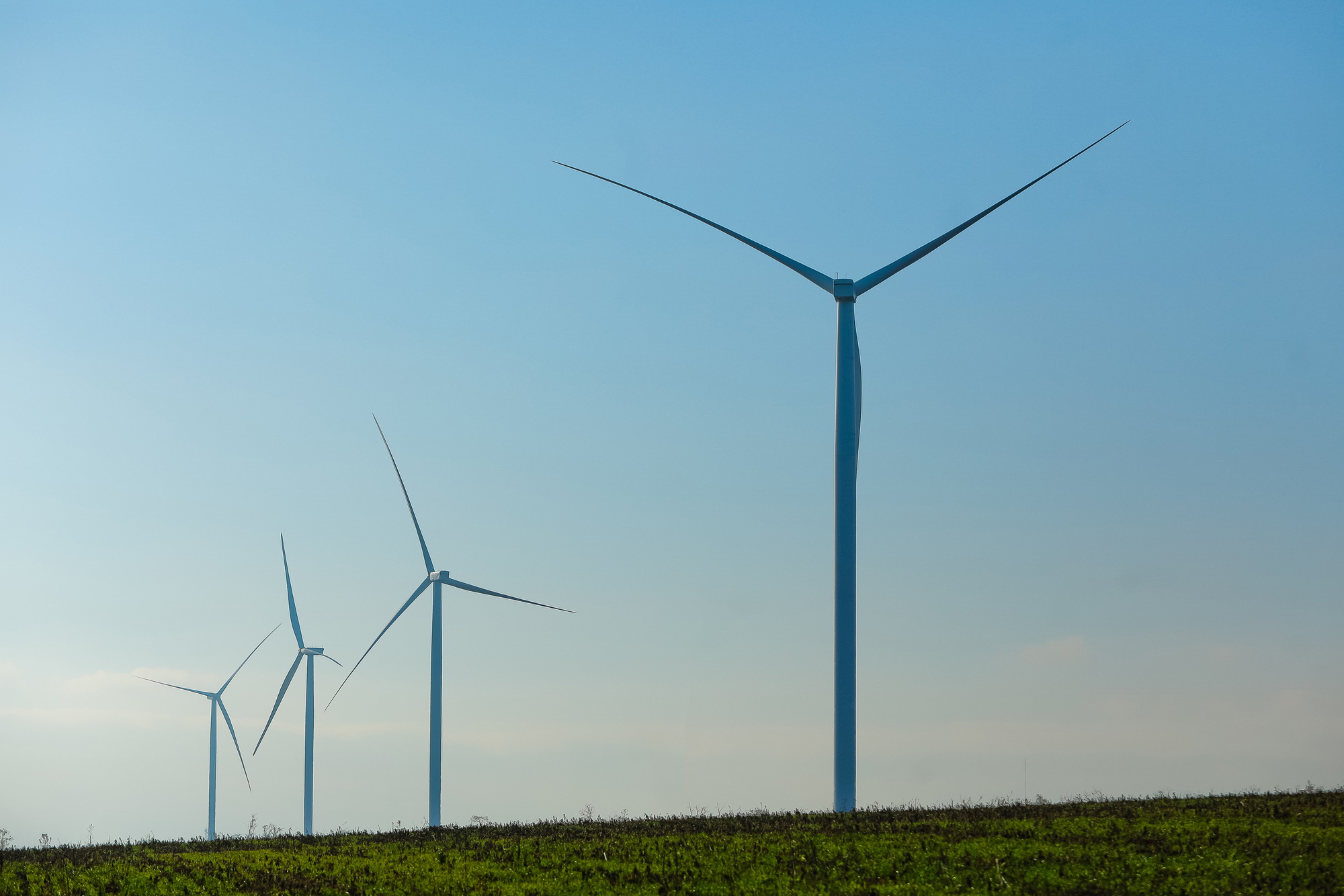 The President of Ukraine took part in the launch of the first wind turbines of Primorskaya WEP