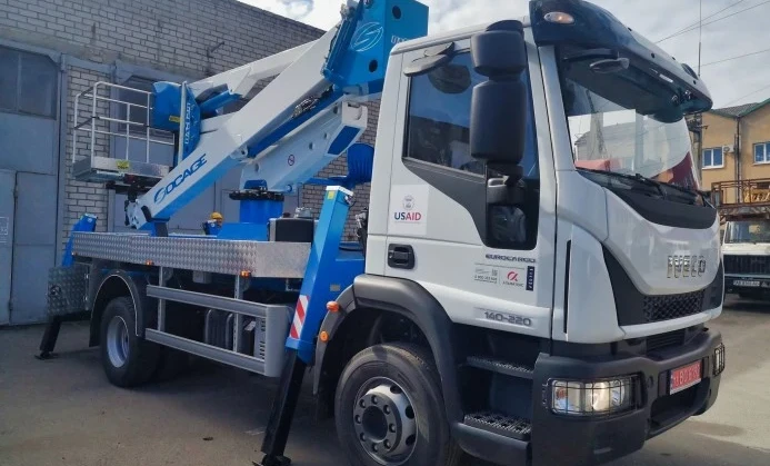 DTEK Dnipro Grids received an aerial platform from USAID