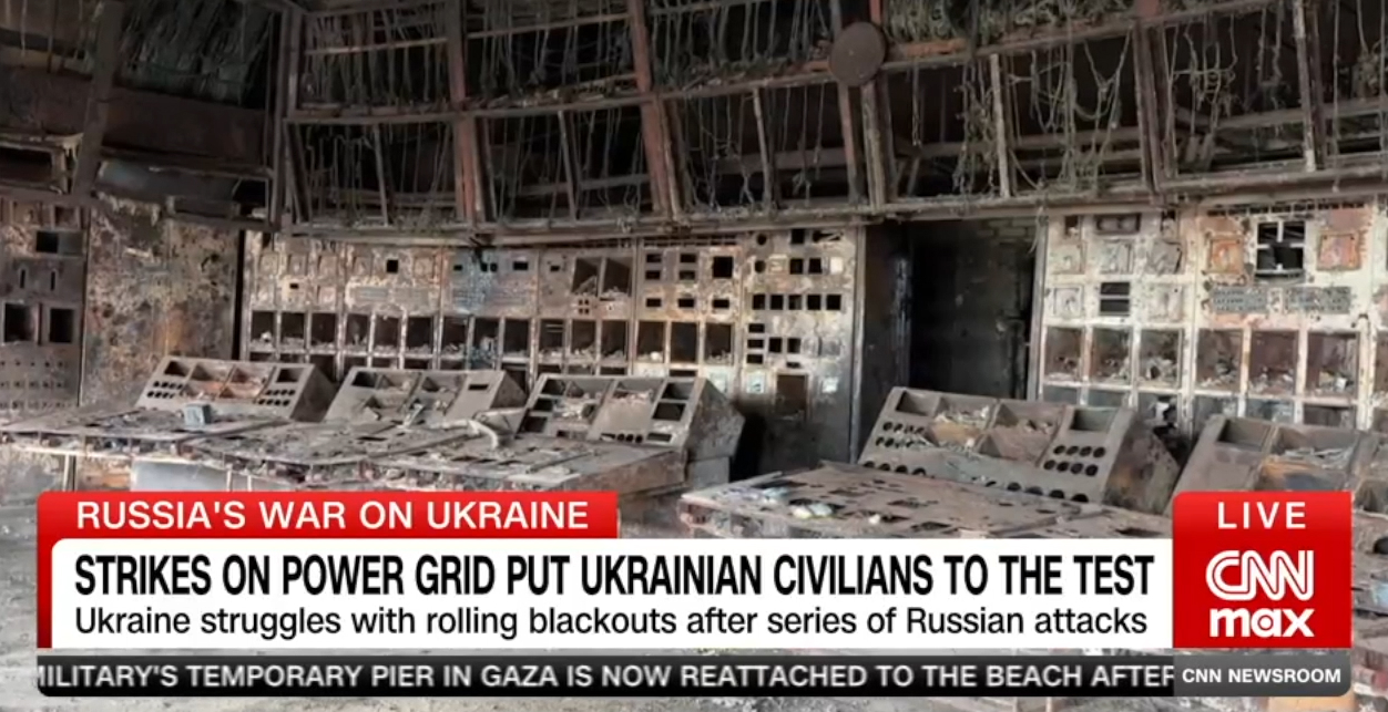 <strong>СNN:</strong> russia’s shifting tactics put unprecedented pressure on Ukraine’s already hobbled power system