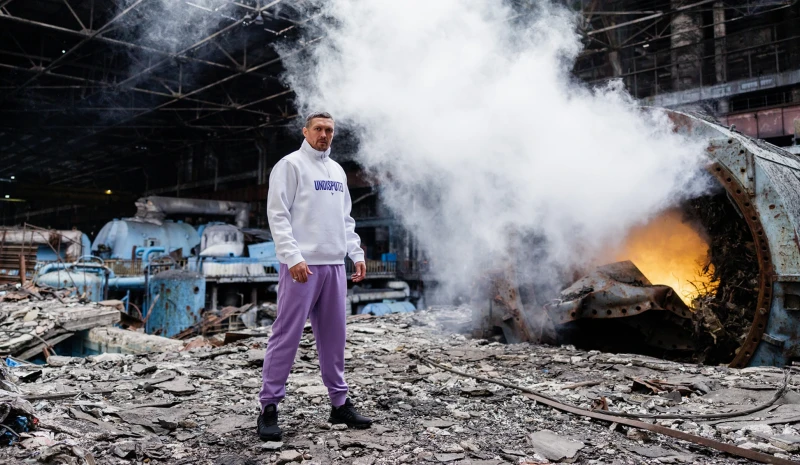 The Fight for Light: Oleksandr Usyk trains at a war-damaged power plant to support Ukraine’s energy workers