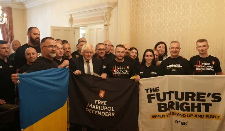 Boris Johnson meets DTEK war veterans: We need air defences and technical support to restore Ukraine’s energy system