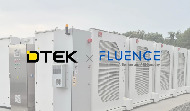 DTEK and Fluence energise the largest battery storage facility in Ukraine with a total capacity of 200 MW