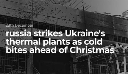 russia strikes Ukraine's thermal plants as cold bites ahead of Christmas