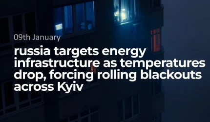 russia targets energy infrastructure as temperatures drop, forcing rolling blackouts across Kyiv