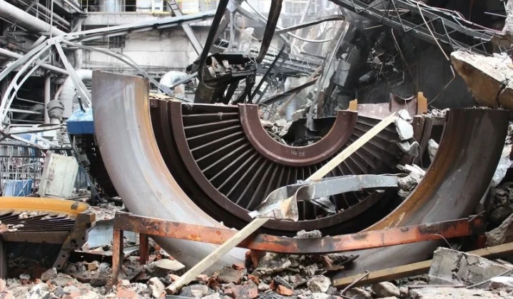 DTEK power station badly damaged in russian drone attack
