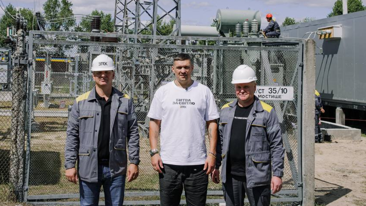 Олександр Усик зустрівся з енергетиками та відвідав енергетичні об’єкти Київщини