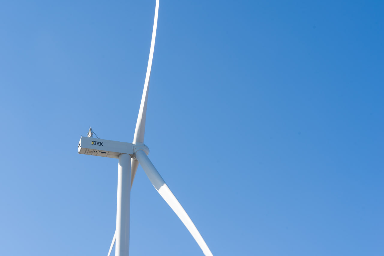 DTEK, Tiligulska wind power station, wind power plant, green energy, energy balance of Ukraine, renewable energy, 30 by 2030, energy decentralization, electricity generation